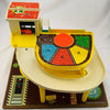 Fisher Price Little People Action Garage - 1970 - Good Condition