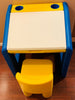 Little Tikes Child Size Desk and Yellow Chunky Chair - Great Condition