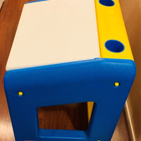 Little Tikes Child Size Desk and Yellow Chunky Chair - Great Condition