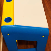 Little Tikes Child Size Desk and Yellow Chunky Chair - Great Condition