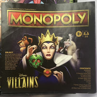Disney Villains Monopoly Game - 2017 - Hasbro - Great Condition
