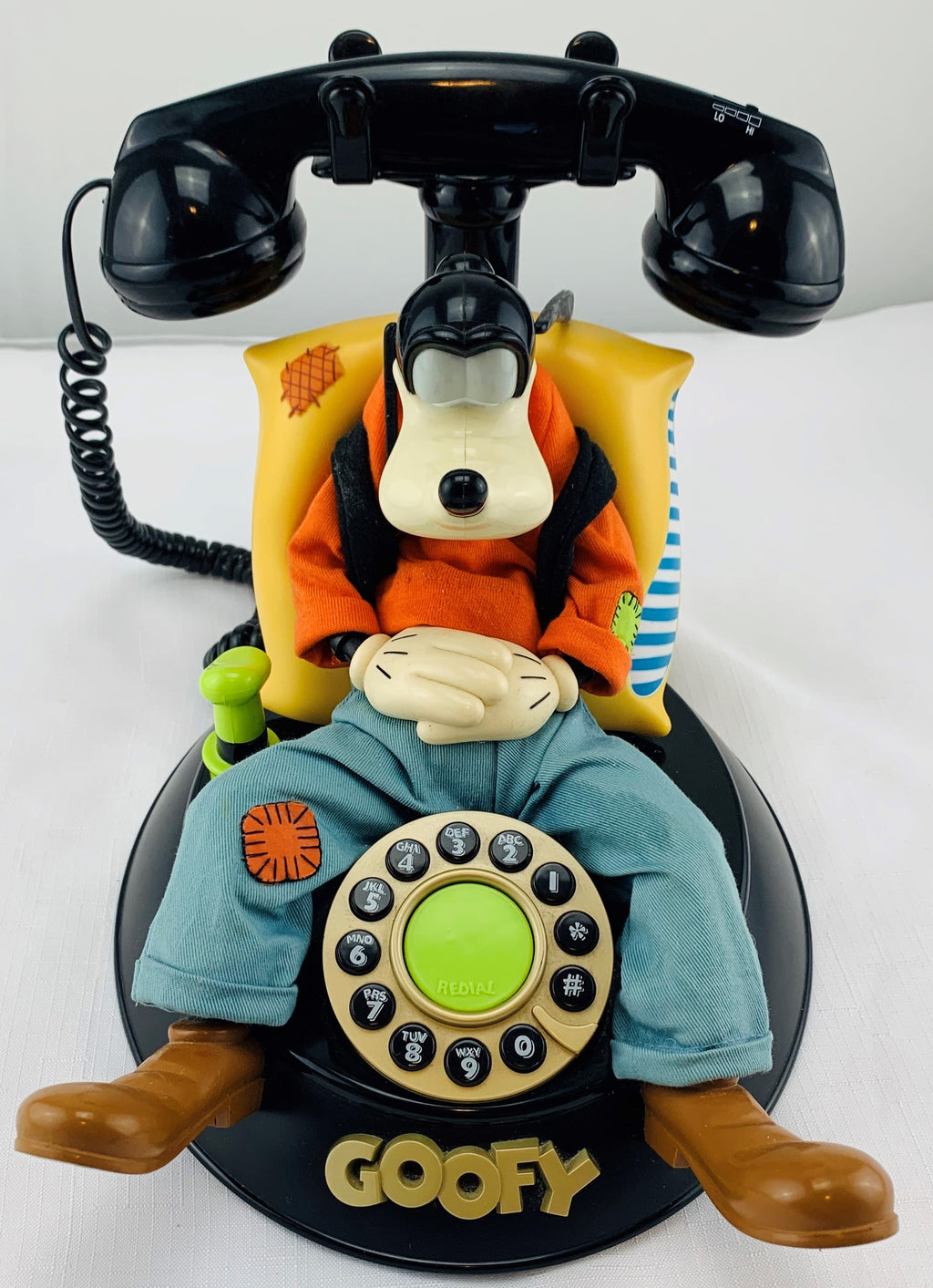 Goofy Animated Talking Phone Telemania Disney - Working - Clean - Great Condition