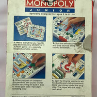Monopoly Junior Travel Game - 1994 - Parker Brothers - Great Condition