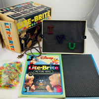 Lite Brite - 1967 - 50+ Unpunched Sheets - 200+ Pegs - Working - Very Good Condition