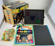 Lite Brite - 1967 - 50+ Unpunched Sheets - 200+ Pegs - Working - Very Good Condition