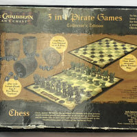 Pirates of the Caribbean Dead Man's Chest 3 in 1 Checkers, Chess, Dice Games - 2006 - Disney - Great Condition