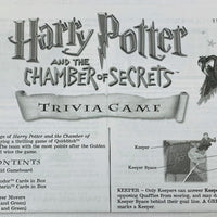 Harry Potter & The Chamber of Secrets Trivia Game - 2002 - Mattel - Great Condition