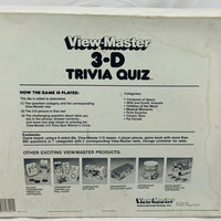 View-Master 3-D Trivia Quiz Game - 1984 - Good Condition