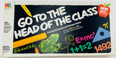 Go To The Head Of The Class Game 24th Edition - 1984 - Milton Bradley - Great Condition