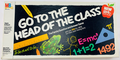 Go To The Head Of The Class Game 24th Edition - 1984 - Milton Bradley - Great Condition