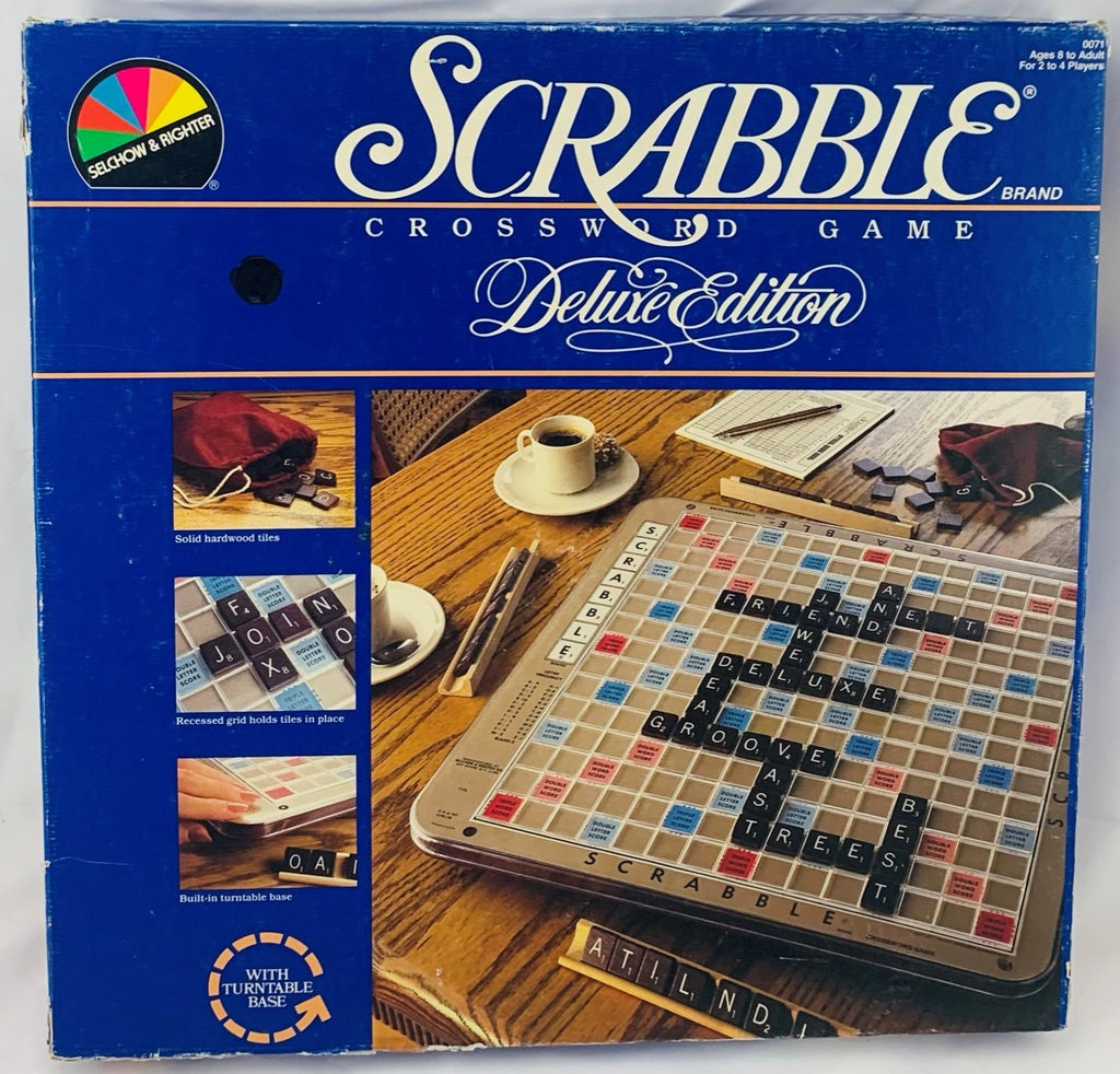 Scrabble Deluxe Edition - 1987 - Milton Bradley - Great Condition