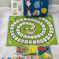 Dr. Seuss Cat in the Hat, Fish, ABC 3 Games in 1 - 2000 - University Games - Very Good Condition