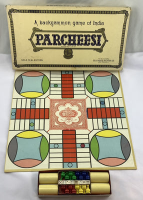 Parcheesi Game Gold Edition - 1959 - Selchow & Righter - Great Condition