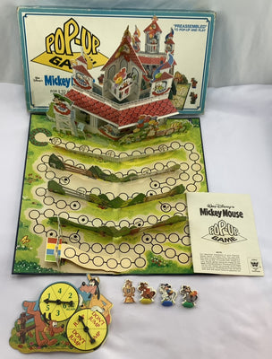 Mickey Mouse Pop Up Game - 1982 - Whitman - Good Condition