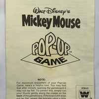 Mickey Mouse Pop Up Game - 1982 - Whitman - Good Condition