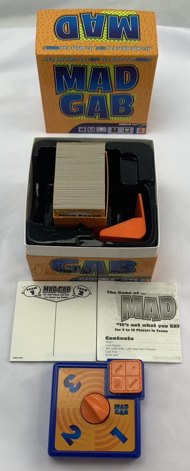 Mad Gab Game - 1995 - Mattel - Great Condition
