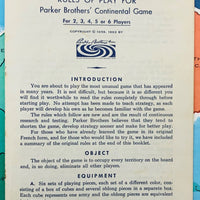 Risk Game - 1963 - Parker Brothers - Great Condition
