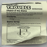 Trouble Travel Game - 1986 - Milton Bradley - Great Condition