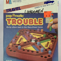 Trouble Travel Game - 1986 - Milton Bradley - Great Condition