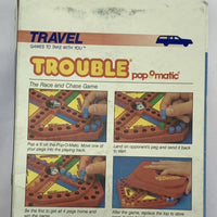Trouble Travel Game - 1986 - Milton Bradley - Great Condition