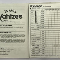 Travel Yahtzee Game - 1989 - Milton Bradley - Great Condition