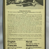 Word Mastermind - 1972 - Invicta Games - Great Condition
