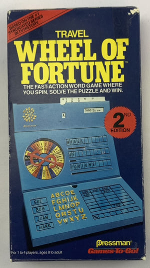 Wheel of Fortune Travel Game - 1988 - Pressman - New