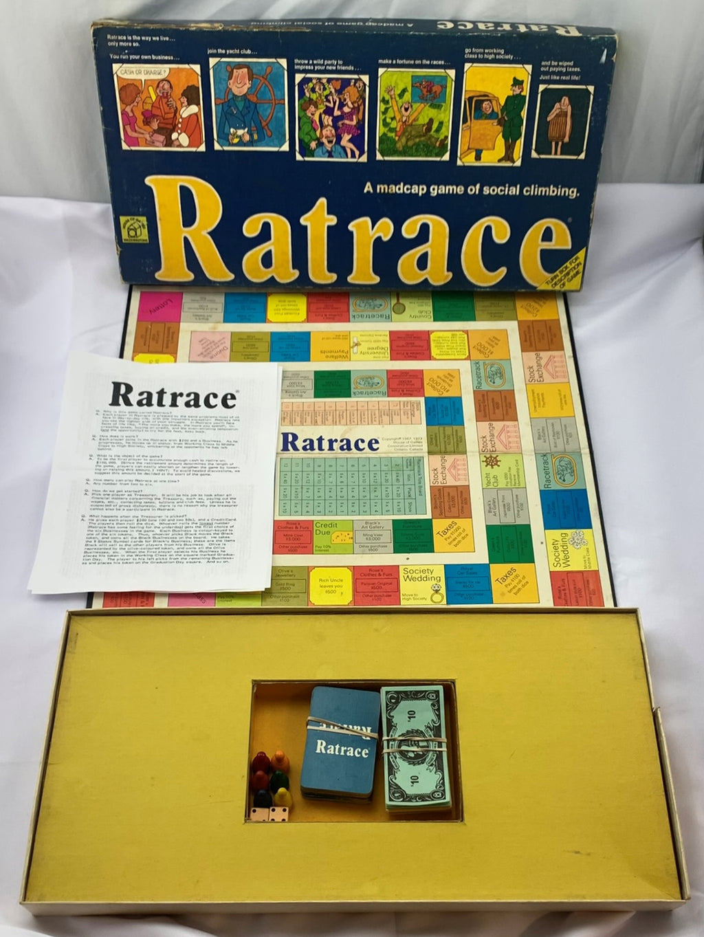 Ratrace Game - 1974 - Waddington - Good Condition