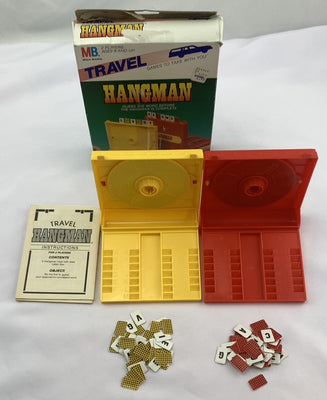 Hangman Travel Game - 1987 - Milton Bradley - Great Condition