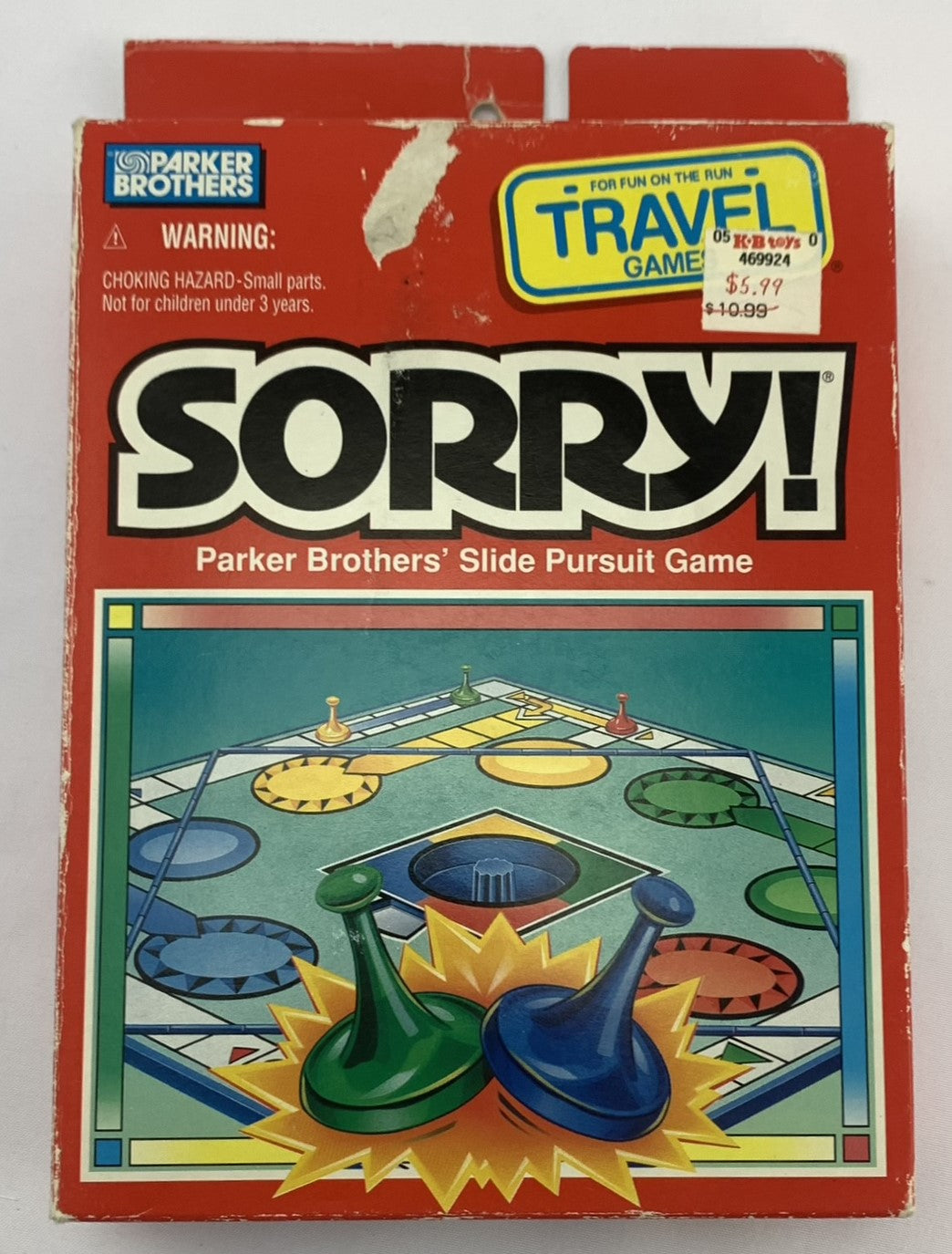 Sorry Travel Game 1994 Parker Brothers Great Condition Mandi's