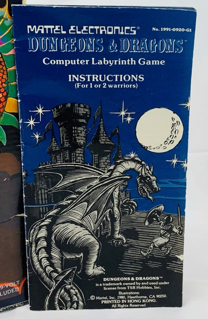 Dungeons & Dragons Computer Labyrinth Game - 1980 - Mattel - Great Con ...