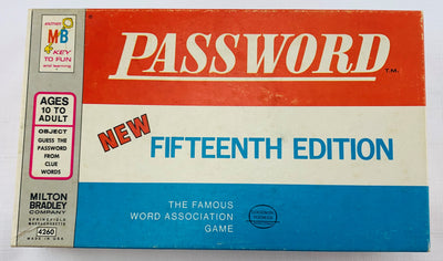 Password Game 15th Edition - 1974 - Milton Bradley - Great Condition