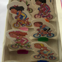 Cabbage Patch Kids Bicycle Race Game - 1990 - Milton Bradley - Great Condition
