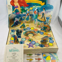Little Mermaid 3D Board Game - 1990 - Milton Bradley - Good Condition