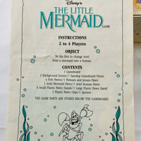 Little Mermaid 3D Board Game - 1990 - Milton Bradley - Good Condition