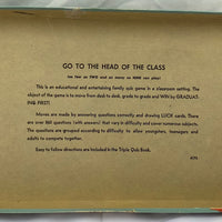 Go To The Head Of The Class Game 14th Edition - 1967 - Milton Bradley - Great Condition