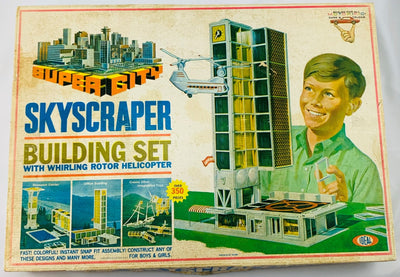 Super City Skyscraper Helicopter Building Set - 1968 - Ideal - Great Condition