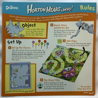 Dr. Seuss Horton Hears A Who Game - 2007 - I Can Do That Games - Great Condition