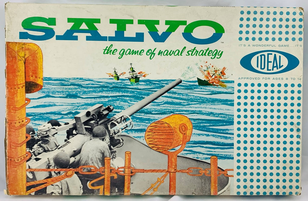 Salvo Battleship Game - 1961 - Ideal - Very Good Condition