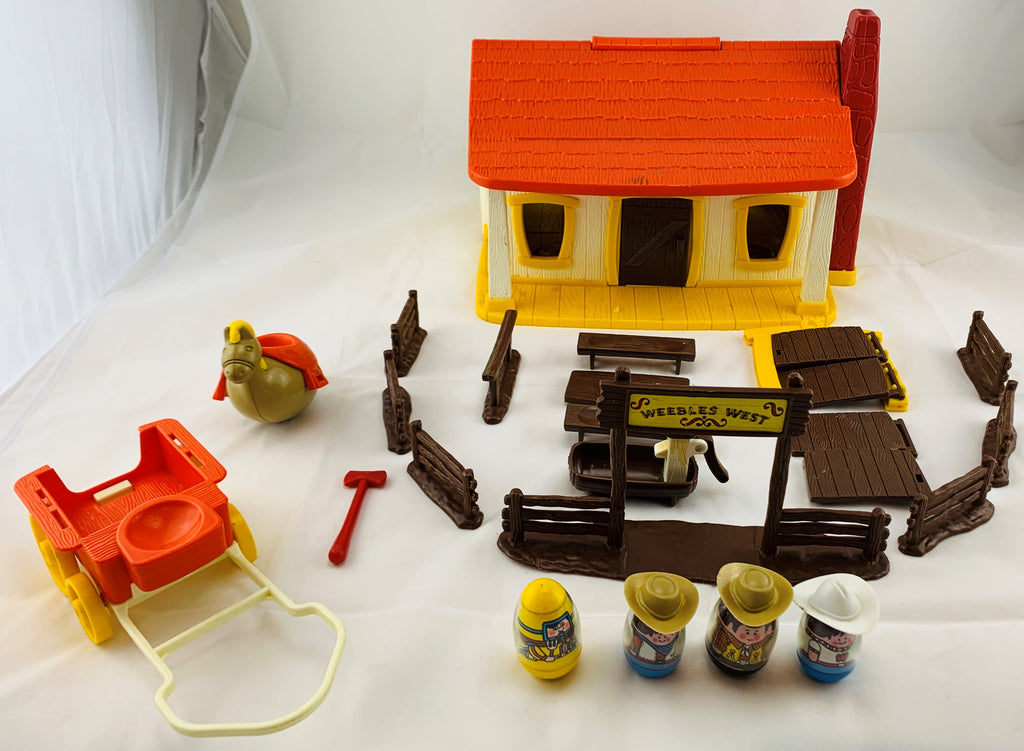 Weebles West Play Town - 1976 - Hasbro - Great Condition