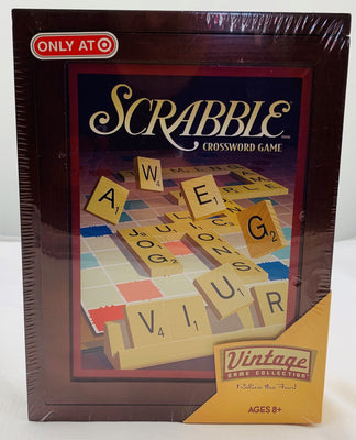 Scrabble Wood Bookshelf Game  - 2009 - Parker Brothers - New