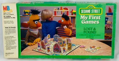 Sesame Street My First Games Lost & Found Game - 1986 - Milton Bradley - Great Condition