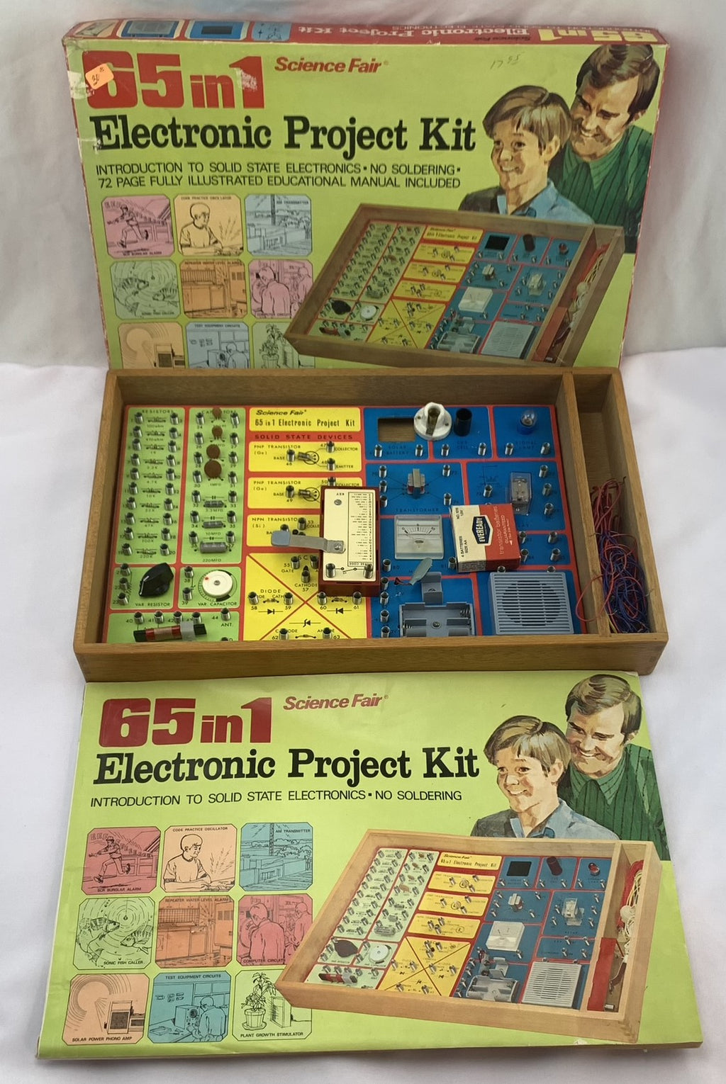 65 in One Electronic Project Kit - 1982 - Science Fair - Great Condition