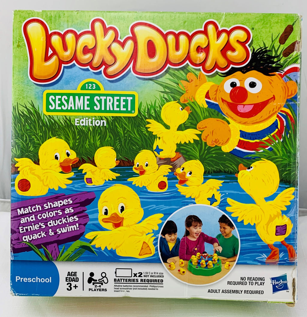 Sesame Street Lucky Ducks Game - 2011 - Hasbro - Great Condition