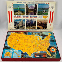 See the USA Game - 1966 - Cadaco - Great Condition