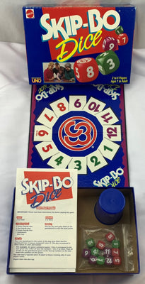 Skip Bo Dice Game - 1995 - Mattel - Great Condition