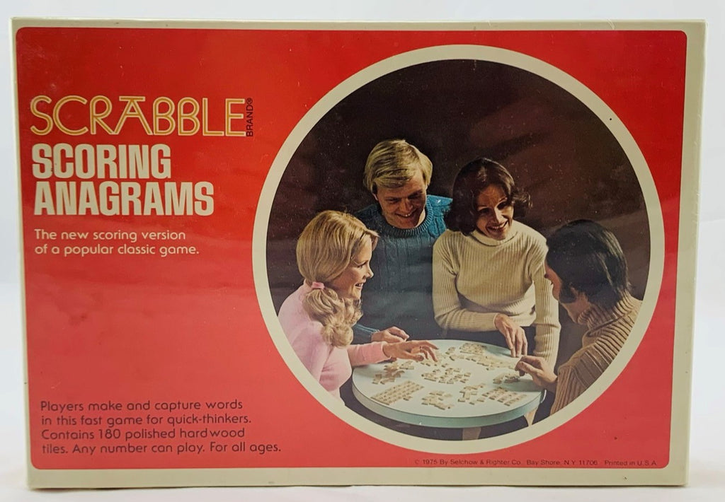 Scrabble Scoring Anagrams Game - 1975 - Selchow & Righter - New/Sealed