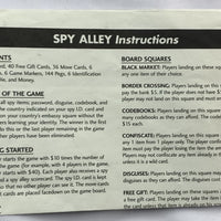 Spy Alley Game - 1992 - Very Good Condition