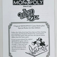 Wizard of Oz Monopoly Game - 2008 - USAopoly - Great Condition