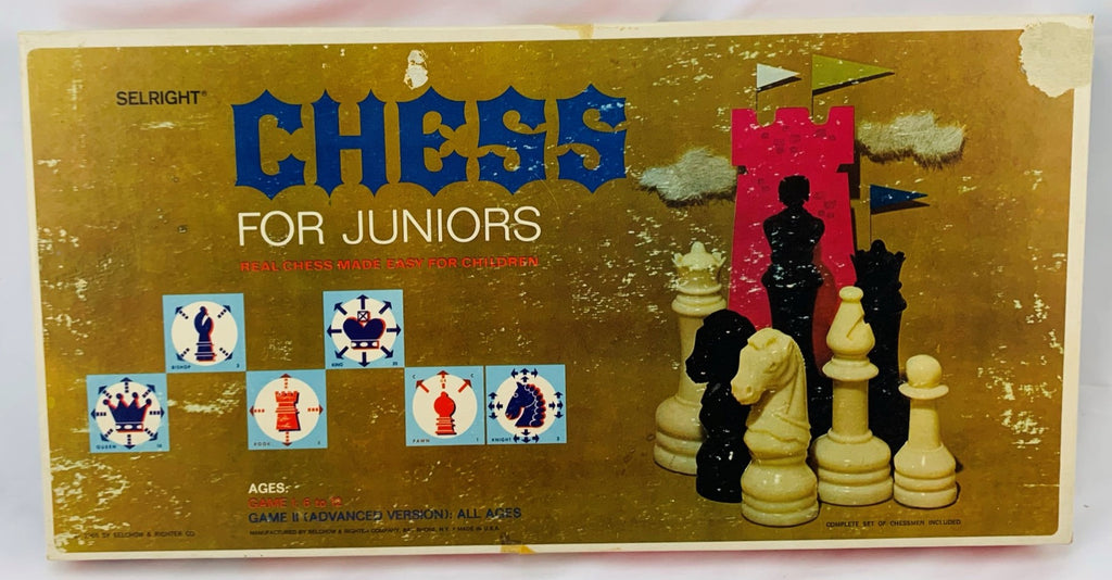 Chess for Juniors Game - 1965 - Selchow & Righter - Good Condition